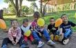 Niños y niñas participantes de los programas sociales de Aldeas Infantiles SOS en Paraguay.
