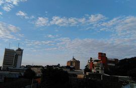 Vista del cielo sobre Asunción. (Foto ilustrativa).