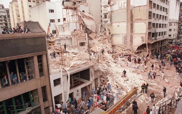 El atentado terrorista en Buenos Aires en 1994.