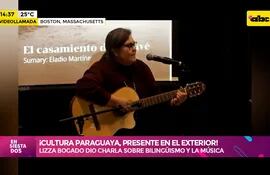 Video: Lizza Bogado dio charla sobre el bilingüismo y la música