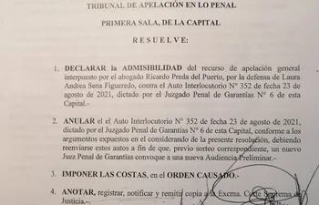El Tribunal de Apelación resolvió anular la elevación a juicio oral y público del caso Renato