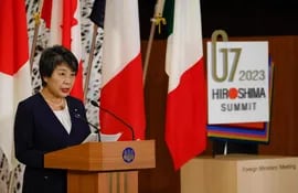 La ministra de Exteriores de Japón,Yoko Kamikawa.