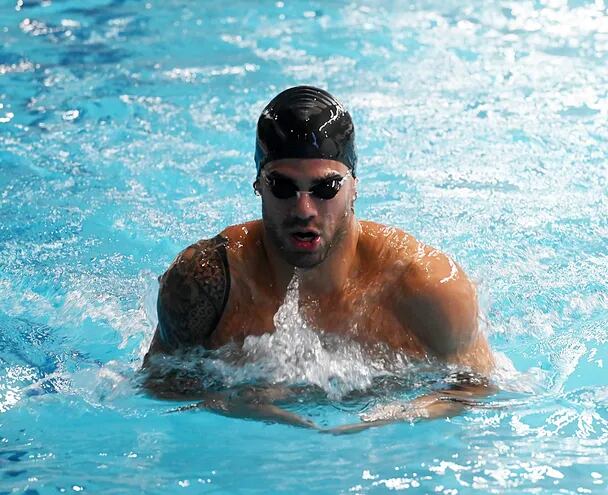 El nadador Renato David Prono Fernández (31 años) compite hoy en la modalidad pecho.