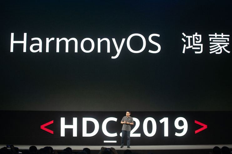 Richard Yu, jefe negocios de Huawei durante la presentación del nuevo sistema operativo HarmonyOS.