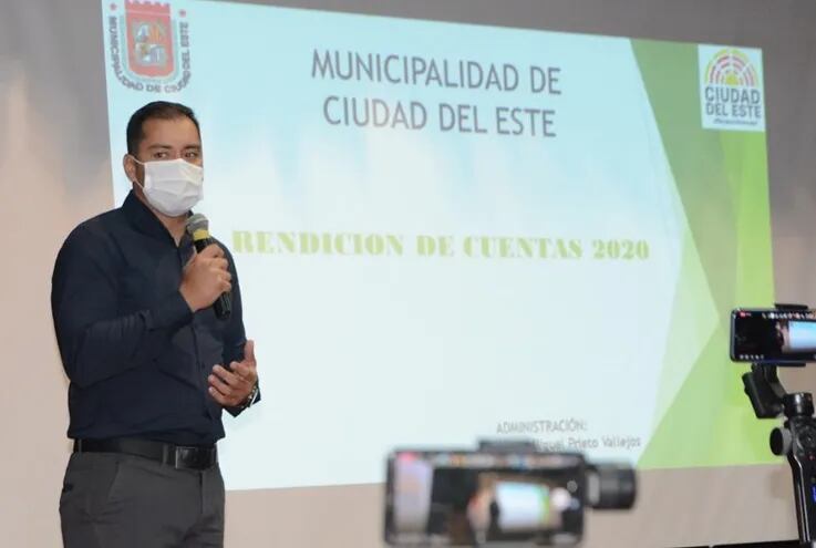 El intendente Miguel Prieto Vallejos presentó este lunes su rendición de cuentas.
