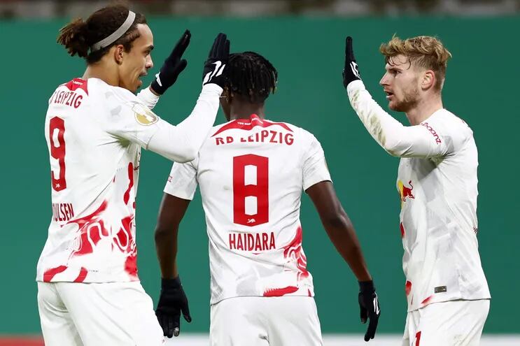 El Leipzig clasificó para los cuartos de final de a Copa de Alemania