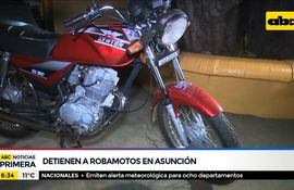 Detienen a robamotos en Asunción