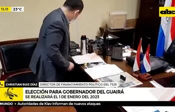Elección de nuevo gobernador del Guairá en Año Nuevo