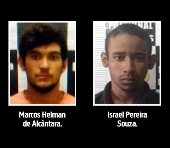 Marcos Helman de Alcántara e Israel Pereira Souza, recapturados.