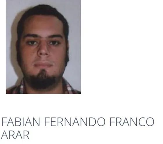 Fabián Fernando Franco, víctima fatal.