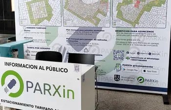 El estacionamiento tarifado en Asunción fue implementado por el consorcio solamente en la primera semana de enero de este año.