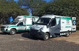 Ambulancias entregadas a la Región Sanitaria de Boquerón.