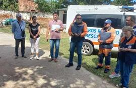 El Cuerpo de Bomberos de Reducto San Lorenzo recibieron el apoyo de los pobladores de la zona que se mostraron preocupados ante la posible desafección del espacio donde se encuentran asentados actualmente.