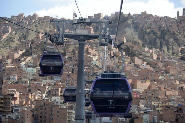 Teleféricos de la ciudad de La Paz, Bolivia.