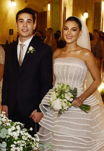 Se casaron Andrés Pangrazio Bogarín y Kiara Alice Wasmosy Gernhofer.