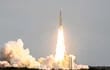 La nve Ariane 5 rocket despegó esta mañana desde Sudamérica hacia Júpiter. Viajará por el espacio durante 8 años. (AFP)