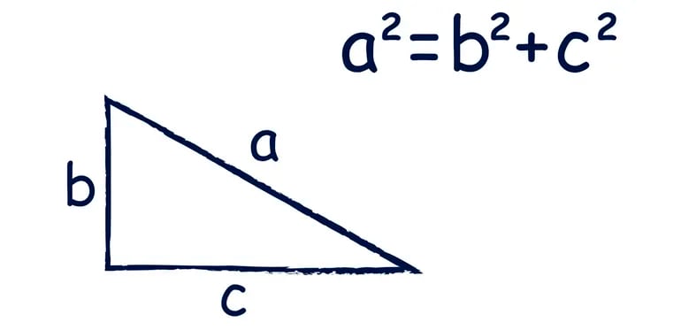 Resuelve los siguientes problemas aplicando el teorema de Pitágoras.