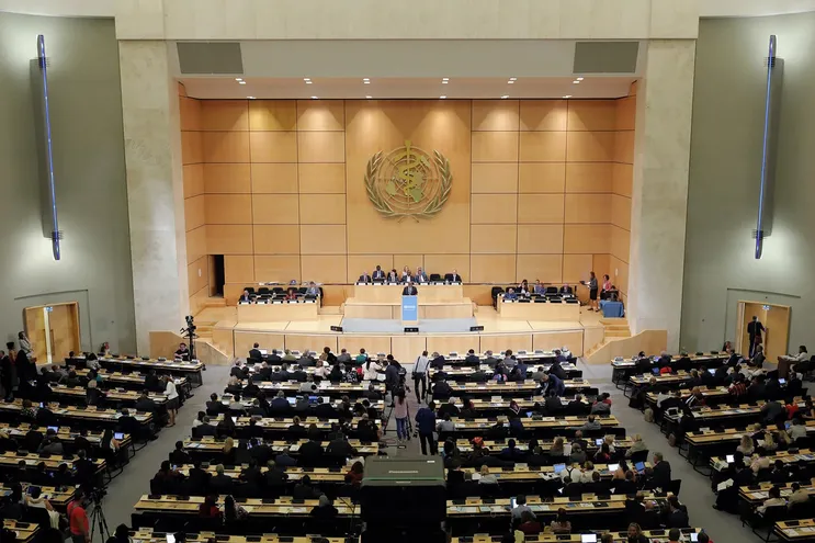 Imágenes de la 75° Asamblea Mundial de la Salud, que se celebra en Ginebra, Suiza.