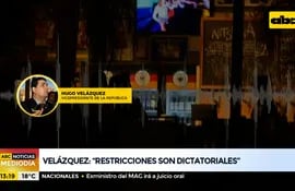 Las restricciones son dictatoriales, según el vicepresidente Hugo Velázquez