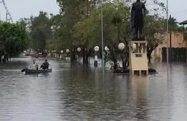 La lluvia del 10 de mayo del año 2019, inundó la ciudad de Pilar con 400 mm de aguas caídas.