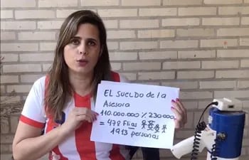 La diputada Kattya González convocó a una manifestación desde casas contra excesivos salarios estatales.