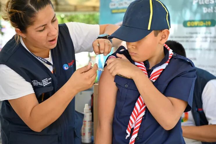 Vacunación en la "Feria Palmear".