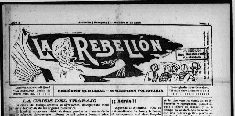 Poesía en jopara en la prensa anarquista paraguaya de 1908: ¿Quién era el misterioso autor "M. A."? Lo sabrás mañana leyendo El Suplemento Cultural.