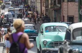 Fotografía de una de las calles del centro en La Habana, Cuba.