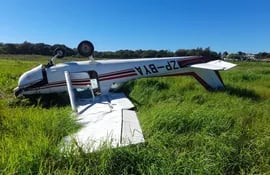 Avioneta escuela sufrió un paro de moto en pleno aterrizaje en el Aeropuerto Silvio Pettirossi