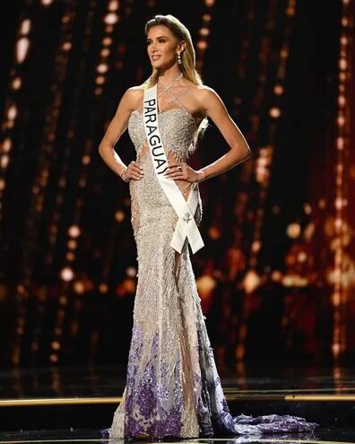 Imponente, Leah Ashmore en la preliminar del certamen Miss Universo 2022. (Instagram/Leah Ashmore)