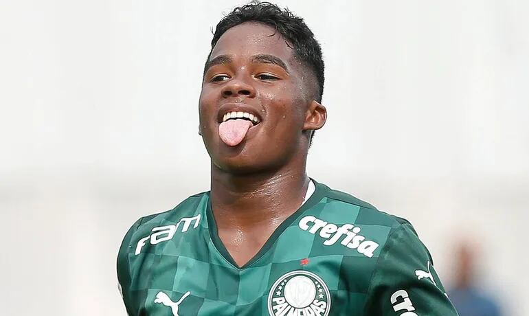 Endrick, 15 años, suma 80 goles en 109 partidos oficiales en las categorías inferiores del Palmeiras.