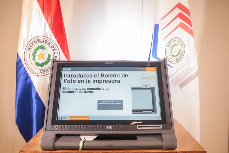 Máquinas de votación, Justicia Electoral, Elecciones Paraguay 2023