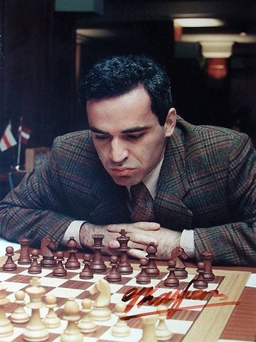 Garry Kasparov en Linares 1994 (Foto Chessbase.com)
