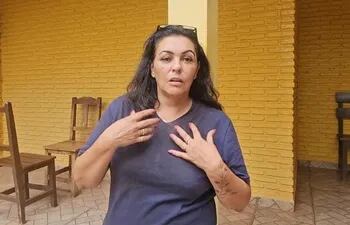 La brasileña Alexandra González, quien fue raptada y tras simular un ataque cardiorrespiratorio escapó de sus captores.