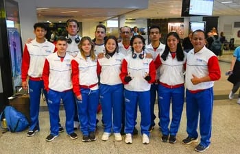 La delegación paraguaya que nos representará en el Sudamericano U20, que se  celebra  en Bogotá.