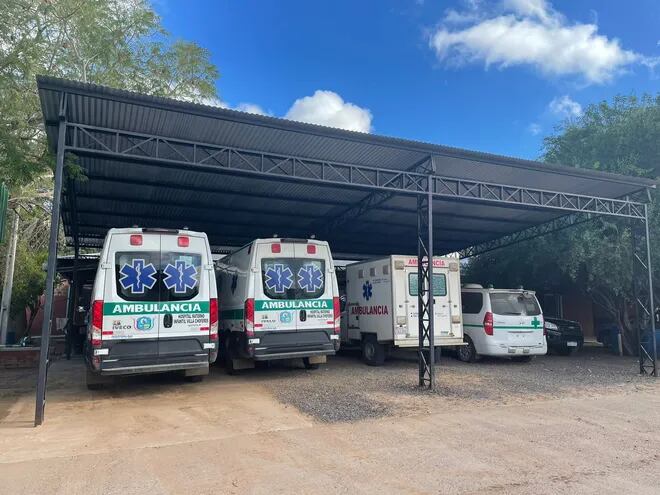 Ambulancias ubicadas en el HMI de Villa Choferes del Chaco.