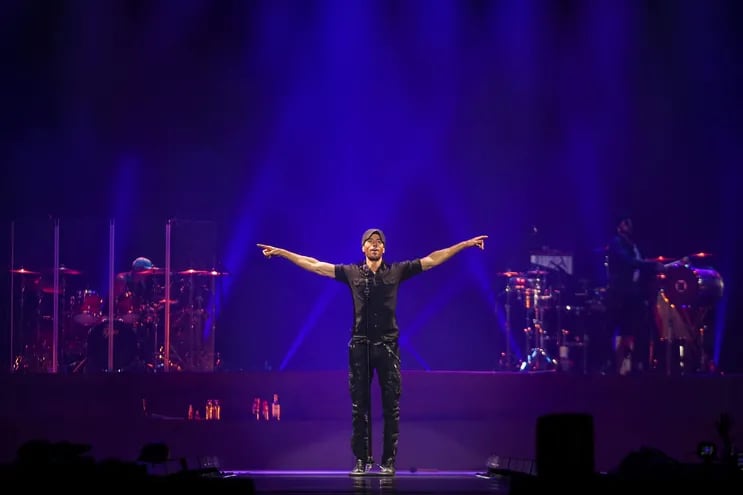 Enrique Iglesias durante un concierto en Lisboa, Portugal, en mayo de 2018.