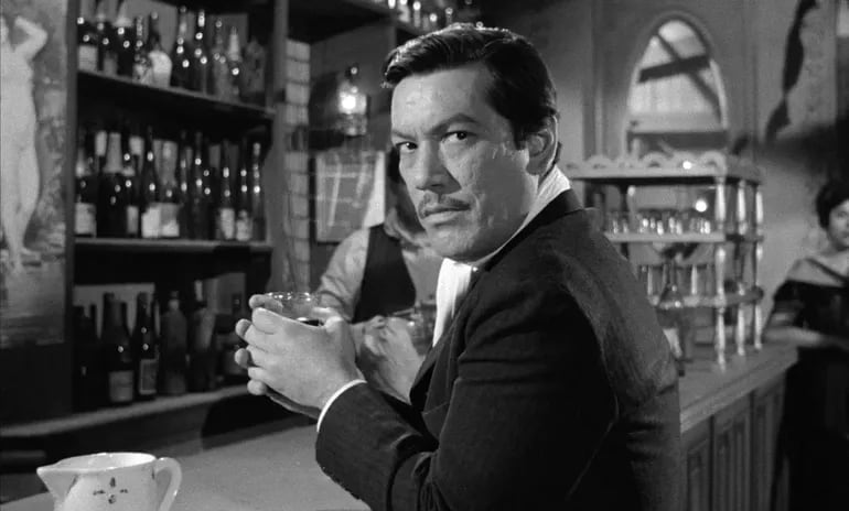 Jacinto Herrera como Rosendo Juárez en "Hombre de la esquina rosada" (René Mugica, 1962).