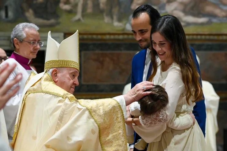 El Papa Francisco reiteró la importancia del bautismo.