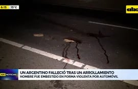 Video: Un argentino falleció tras un arrollamiento
