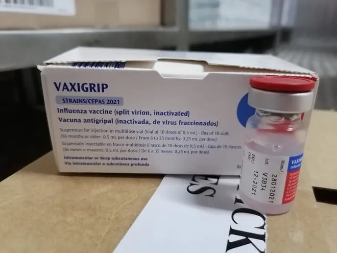 Vacuna contra la influenza que aplicará el MSP desde mañana.