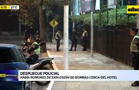 Video: Despliegue policial resguardando a Fluminense