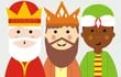 Ilustración de los Reyes Magos. La RAE invita a participar del juego ortográfico de los Reyes Magos.