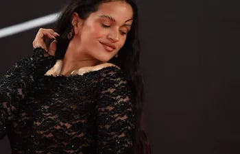 La cantante española Rosalía en su paso por la alfombra roja de los Latin Grammy, en noviembre pasado.