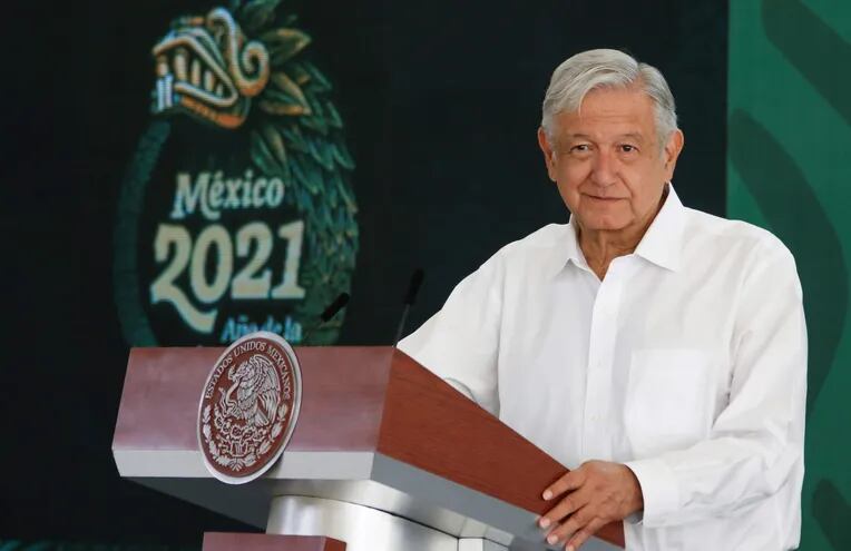 El mandatario mexicano, Andrés Manuel López Obrador, durante una rueda de prensa en el municipio de Culiacán, en Sinaloa (México).