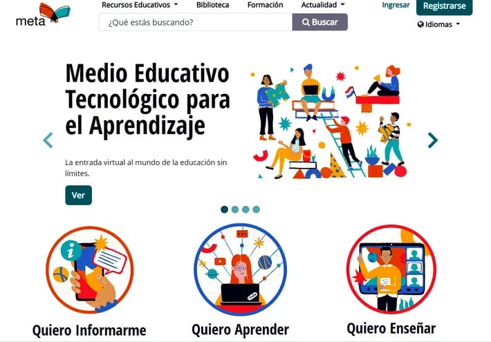 Paraguay Educa presentó el Portal META, que dispone de distintas actividades pedagógicas e interactivas.