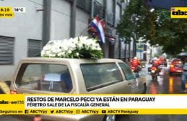 Restos de Marcelo Pecci sale de la Fiscalía General del Estado