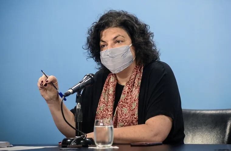 La ministra argentina de Salud, Carla Vizzotti. (AFP)