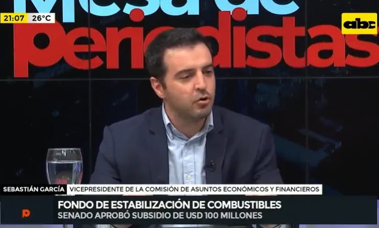 Diputado Sebastián García, en Mesa de Periodistas.