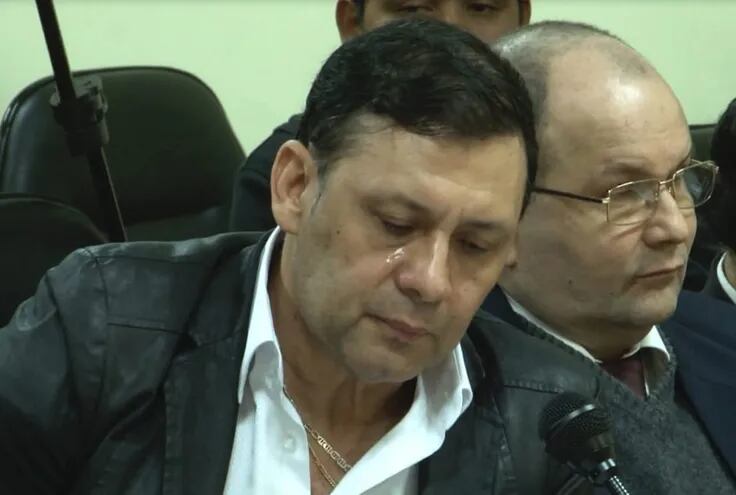 Víctor Bogado durante el juicio oral en el que  fue condenado. Luego fue expulsado del Senado.